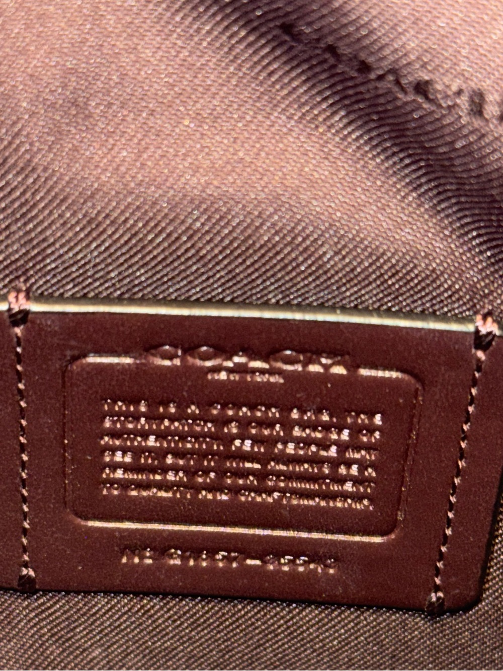 Coach Leather Crossbody Bag in Plum - Picture 4 of 9
